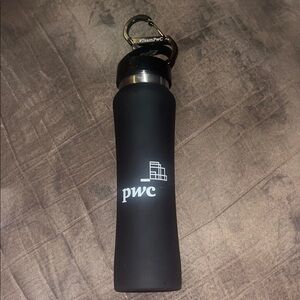 PwC Black Water Bottle
